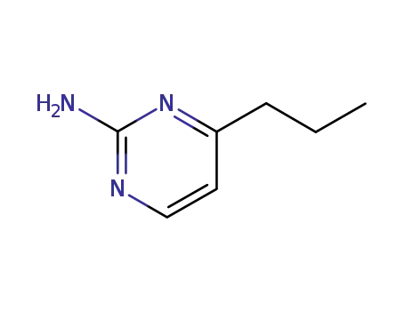 Molecular Structure of 28732-64-1 (2-Pyrimidinamine, 4-propyl- (9CI))
