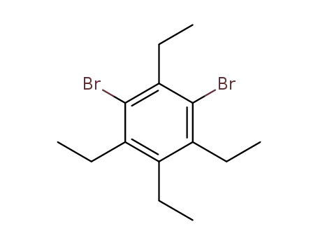 Molecular Structure of 92299-37-1 (1,2,3,5-tetraethyl-4,6-dibromo-benzene)