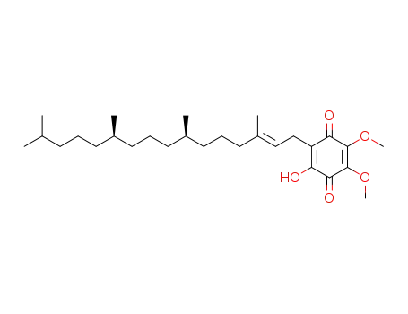 Molecular Structure of 17976-83-9 (2,3-Dimethoxy-5-hydroxy-6-phytyl-1,4-benzoquinone)