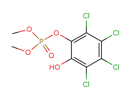 Molecular Structure of 15052-48-9 (Phosphoric acid, dimethyl 2,3,4,5-tetrachloro-6-hydroxyphenyl ester)