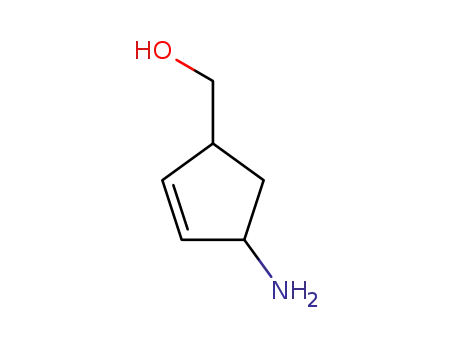 Molecular Structure of 229177-39-3 (1-amino-4-(hydroxymethyl)-2-cyclopentene)