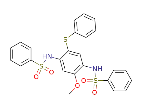 <i>N,N'</i>-(2-methoxy-5-phenylsulfanyl-<i>p</i>-phenylene)-bis-benzenesulfonamide
