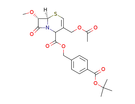 (6R,7S)-3-Acetoxymethyl-7-methoxy-8-oxo-5-thia-1-aza-bicyclo[4.2.0]oct-3-ene-2-carboxylic acid 4-tert-butoxycarbonyl-benzyl ester
