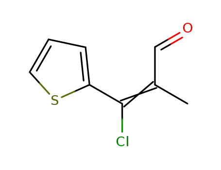 Molecular Structure of 84100-52-7 (3-Chloro-3-(2-thienyl)methacrylaldehyde)