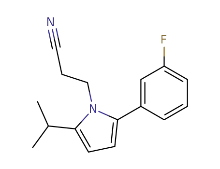 3-[2-(3-Fluoro-phenyl)-5-isopropyl-pyrrol-1-yl]-propionitrile