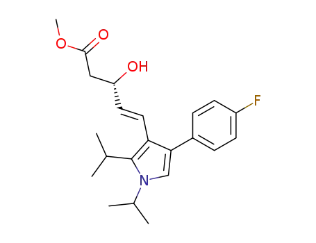 methyl (3S)-hydroxy-5-<1,2-diisopropyl-4-(4-fluorophenyl)-1H-pyrrol-3-yl>pent-4(E)-enoate