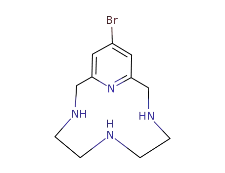 Molecular Structure of 128184-06-5 (3,6,9,15-Tetraazabicyclo[9.3.1]pentadeca-1(15),11,13-triene,
13-bromo-)