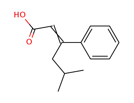5-methyl-3-phenyl-hex-2-enoic acid