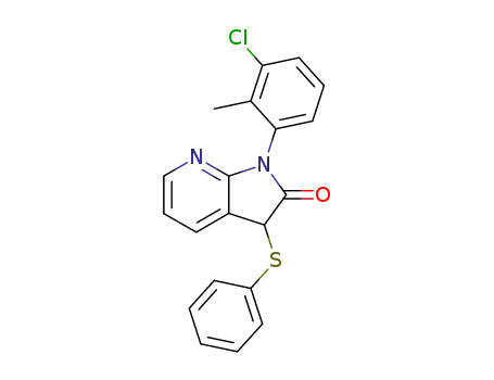 1,3-dihydro-1-(3-chloro-2-methylphenyl)-3-(phenylthio)-2H-pyrrolo[2,3-b]pyridin-2-one
