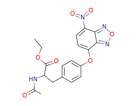 Molecular Structure of 55739-04-3 (<i>N</i>-acetyl-<i>O</i>-(7-nitro-benzo[1,2,5]oxadiazol-4-yl)-tyrosine ethyl ester)