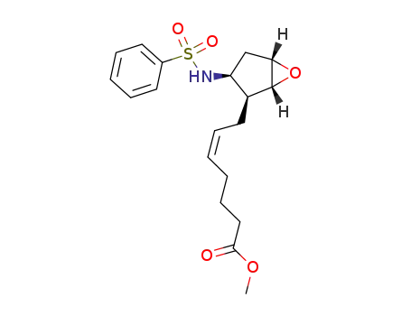 dl-methyl (1α,2α,3α,5α)-7-<3-<(phenylsulfonyl)amino>-6-oxabicyclo<3.1.0>hex-2-yl>-5(Z)-heptenoate