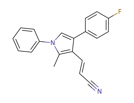 β-<1-phenyl-2-methyl-4-(4-fluorophenyl)-1H-pyrrol-3-yl>-(E)-acrylonitrile