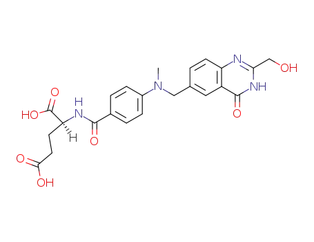 L-Glutamic acid,
N-[4-[[[1,4-dihydro-2-(hydroxymethyl)-4-oxo-6-quinazolinyl]methyl]methyl
amino]benzoyl]-