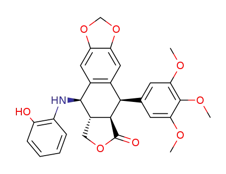 4α-(2-hydroxyanilino)-4-desoxypodophyllotoxin