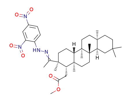 3-(2,4-dinitro-phenylhydrazono)-2,3-seco-<i>A</i>-nor-friedelan-2-oic acid methyl ester