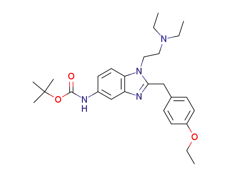 1-<2-(N,N-diethylamino)ethyl>-2-(p-ethoxybenzyl)-5-<N-(tert-butoxycarbonyl)amino>benzimidazole