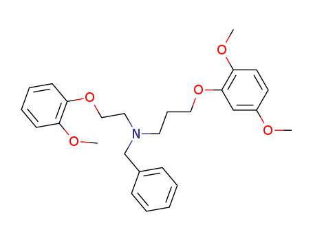 Molecular Structure of 3243-96-7 (N-<2-(2-Methoxy-phenoxy)-ethyl>-N-<3-(2,5-dimethoxy-phenoxy)-propyl>-benzylamin)