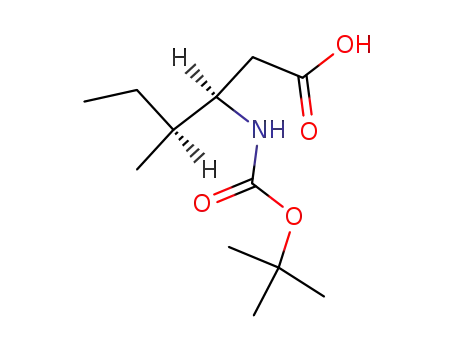 Molecular Structure of 218608-82-3 (Boc-L-beta-homoisoleucine)