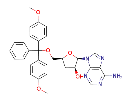 6-amino-9-[5-O-(4,4'-dimethoxytrityl)-3-deoxy-β-D-threo-pentofuranosyl]-9H-purine