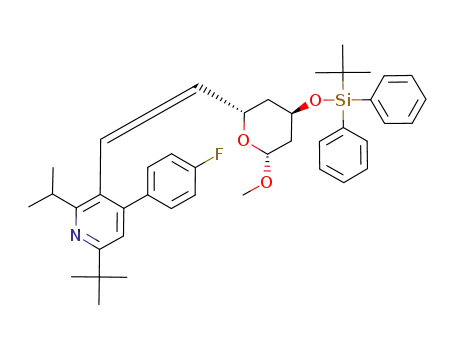6-tert-Butyl-3-{(Z)-2-[(2S,4R,6R)-4-(tert-butyl-diphenyl-silanyloxy)-6-methoxy-tetrahydro-pyran-2-yl]-vinyl}-4-(4-fluoro-phenyl)-2-isopropyl-pyridine