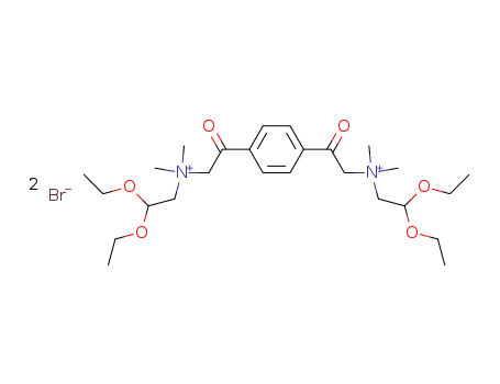 1,4-Bis-<N-(2,2-diaethoxy-aethyl)-N,N-dimethyl-ammonioacetyl>-benzol-dibromid