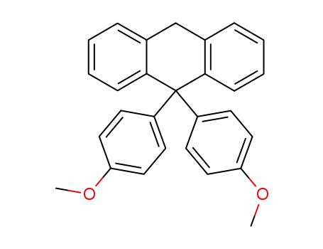 Molecular Structure of 500286-58-8 (9,9-bis-(4-methoxy-phenyl)-9,10-dihydro-anthracene)