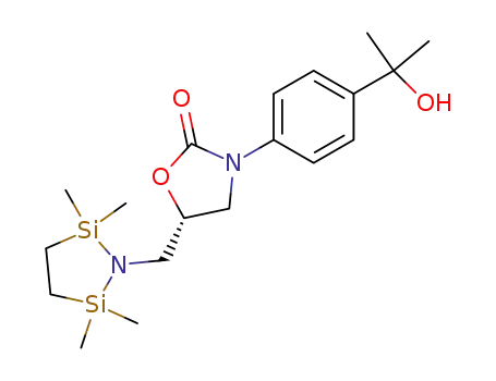 (S)-5-(2,2,5,5-tetramethyl-1-aza-2,5-disilacyclopentyl)-3-<4-(1-hydroxy-1-methylethyl)phenyl>-2-oxooxazolidine