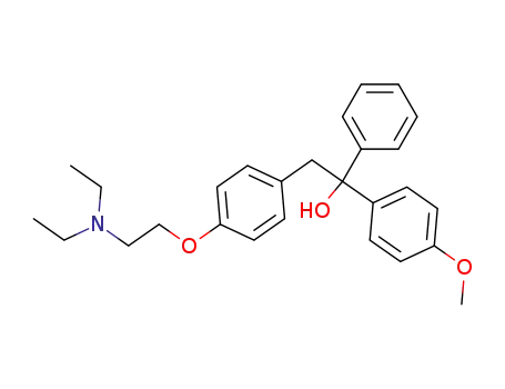 4-[2-(디에틸아미노)에톡시]-α-(4-메톡시페닐)-α-페닐페네틸 알코올