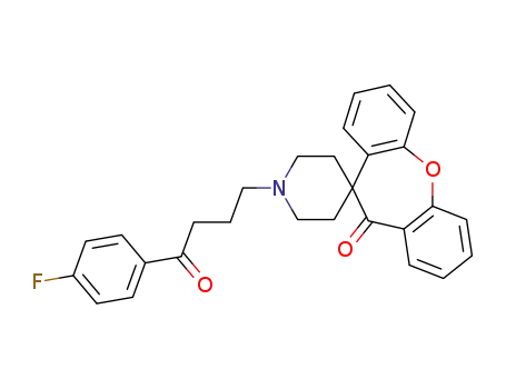 1'-[4-(4-fluoro-phenyl)-4-oxo-butyl]-spiro[dibenzo[<i>b</i>,<i>f</i>]oxepine-10,4'-piperidin]-11-one
