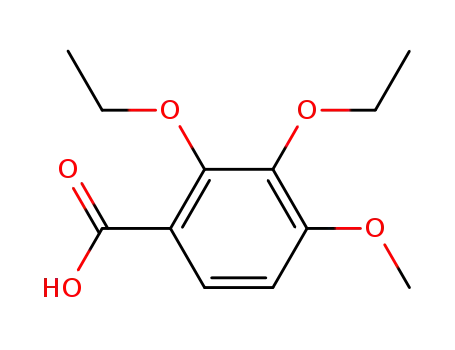 Molecular Structure of 105476-19-5 (2,3-diethoxy-4-methoxy-benzoic acid)
