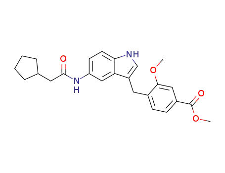 methyl 4-[5-(2-cyclopentylacetamido)indol-3-ylmethyl]-3-methoxybenzoate