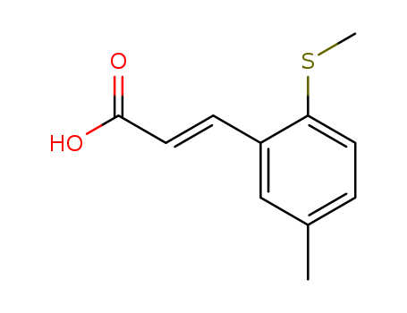 2-Propenoicacid, 3-[5-methyl-2-(methylthio)phenyl]- cas  26830-03-5