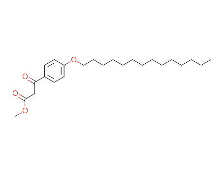 Molecular Structure of 52244-83-4 (methyl 3-oxo-3-[4-(tetradecyloxy)phenyl]propanoate)