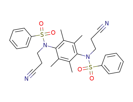 <i>cis</i>-<i>N</i>,<i>N'</i>-bis-(2-cyano-ethyl)-<i>N</i>,<i>N'</i>-(tetramethyl-<i>p</i>-phenylene)-bis-benzenesulfonamidamide