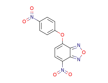 Molecular Structure of 19155-64-7 (4-nitro-7-(4-nitro-phenoxy)-benzo[1,2,5]oxadiazole)
