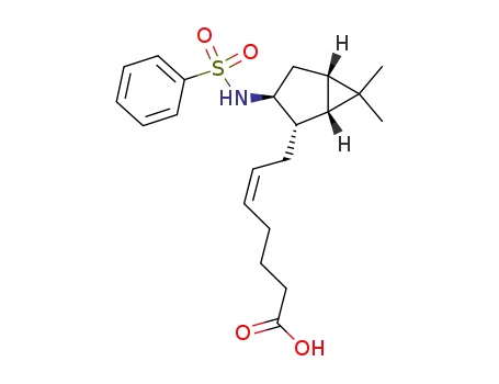 dl-(1β,2α,3β,5β)-7-<6,6-dimethyl-3-<(phenylsulfonyl)amino>bicyclo<3.1.0>hex-2-yl>-5(Z)-heptenoic acid