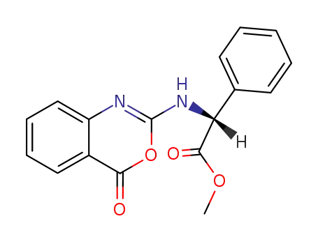 Benzeneacetic acid, a-[(4-oxo-4H-3,1-benzoxazin-2-yl)amino]-, methyl
ester, (R)-