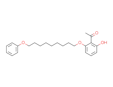 Molecular Structure of 53874-03-6 (Ethanone, 1-[2-hydroxy-6-[(9-phenoxynonyl)oxy]phenyl]-)