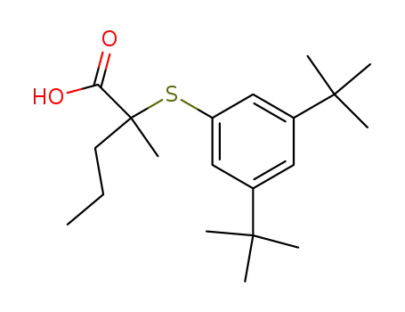 Pentanoic acid, 2-[[3,5-bis(1,1-dimethylethyl)phenyl]thio]-2-methyl-