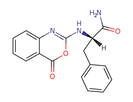 Benzenepropanamide, a-[(4-oxo-4H-3,1-benzoxazin-2-yl)amino]-, (S)-