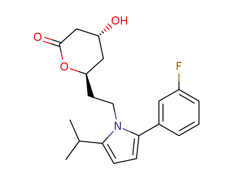 (4R,6R)-6-{2-[2-(3-Fluoro-phenyl)-5-isopropyl-pyrrol-1-yl]-ethyl}-4-hydroxy-tetrahydro-pyran-2-one