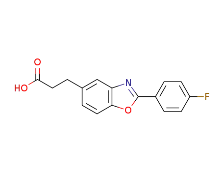 3-[2-(4-fluoro-phenyl)-benzooxazol-5-yl]-propionic acid