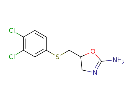 Molecular Structure of 50510-12-8 (2-Amino-5-[(3,4-dichlorophenyl)thiomethyl]-2-oxazoline)