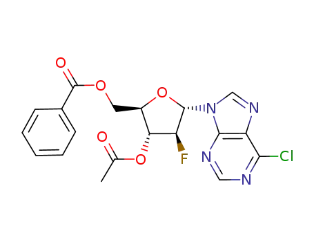 Benzoic acid (2R,3R,4S,5S)-3-acetoxy-5-(6-chloro-purin-9-yl)-4-fluoro-tetrahydro-furan-2-ylmethyl ester