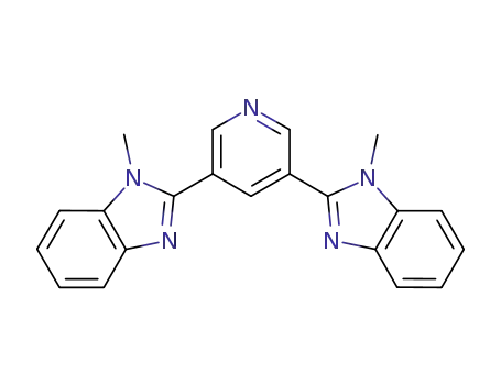 Molecular Structure of 887372-51-2 (pyridine-3,5-bis(1-methyl-benzimidazole-2-yl))