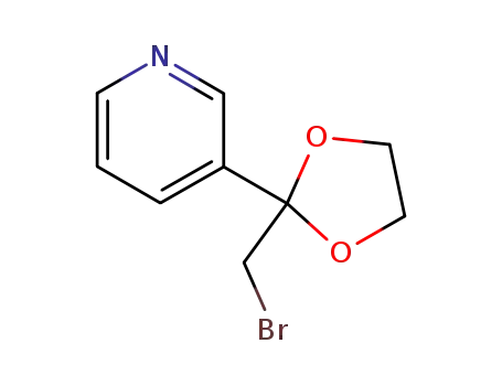 3-(2-bromomethyl-[1,3]dioxolan-2-yl)-pyridine