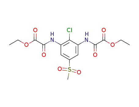 N-[2-Chloro-3-(ethoxyoxalyl-amino)-5-methanesulfonyl-phenyl]-oxalamic acid ethyl ester