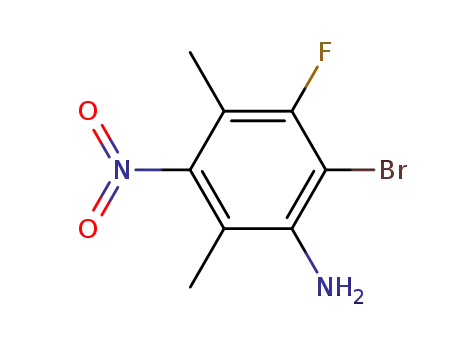 2-bromo-3-fluoro-4,6-dimethyl-5-nitro-aniline