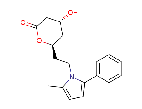 (4R,6R)-4-Hydroxy-6-[2-(2-methyl-5-phenyl-pyrrol-1-yl)-ethyl]-tetrahydro-pyran-2-one