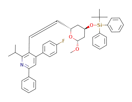 3-{(Z)-2-[(2S,4R,6R)-4-(tert-Butyl-diphenyl-silanyloxy)-6-methoxy-tetrahydro-pyran-2-yl]-vinyl}-4-(4-fluoro-phenyl)-2-isopropyl-6-phenyl-pyridine